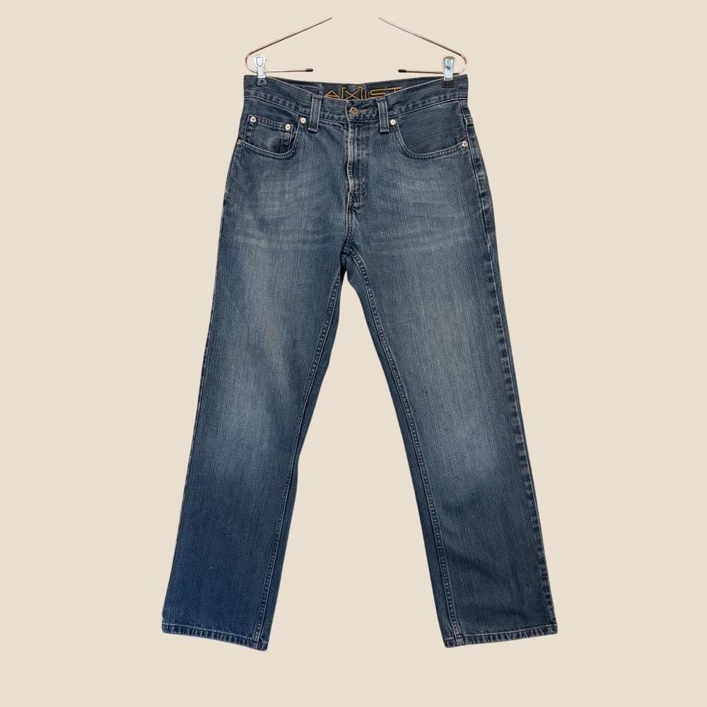 Axist Straight Leg Jeans Mens 32x30 Blue Medium Wash Denim Vintage 100% Cotton